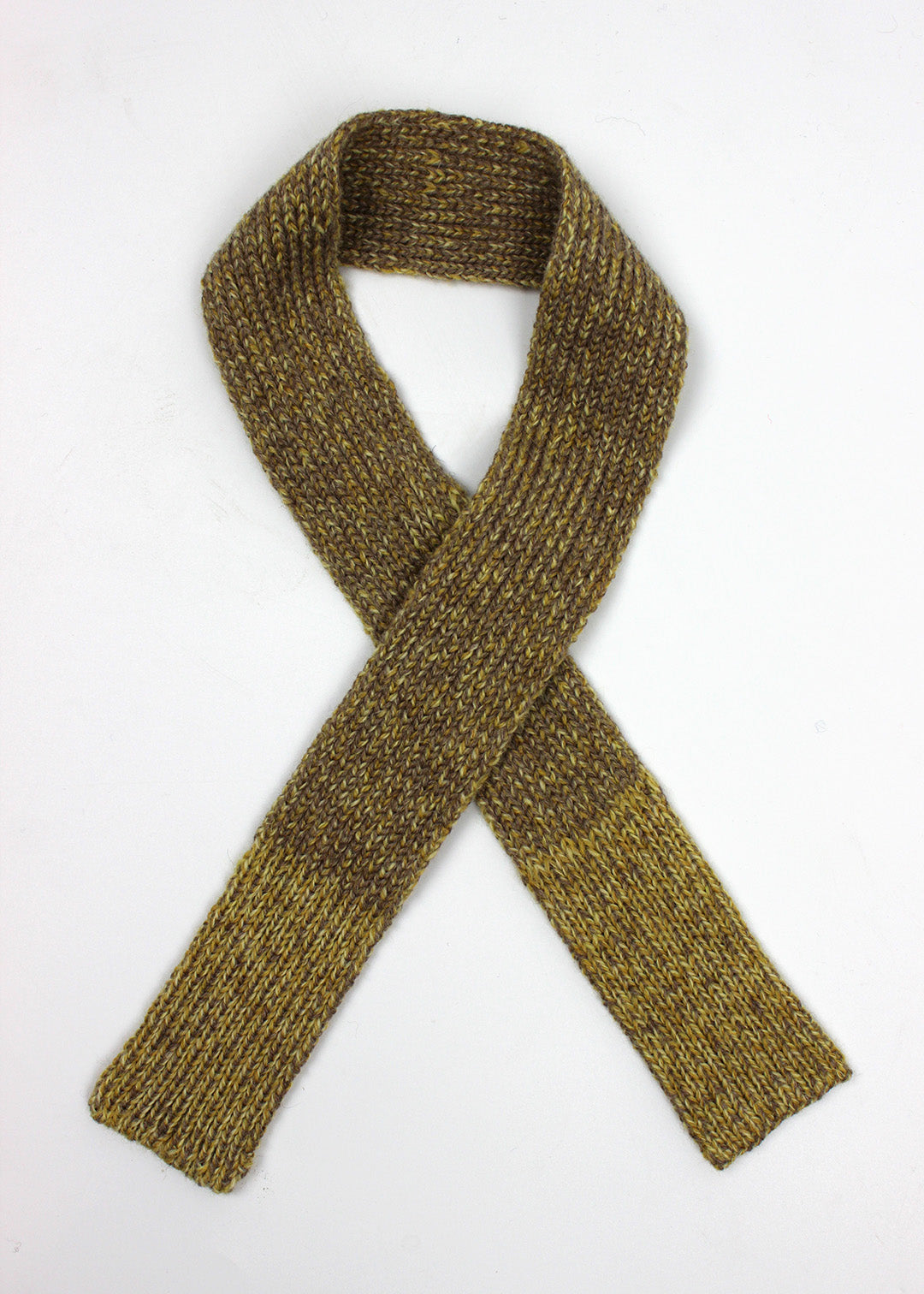 Knitted Tie Scarf Natural