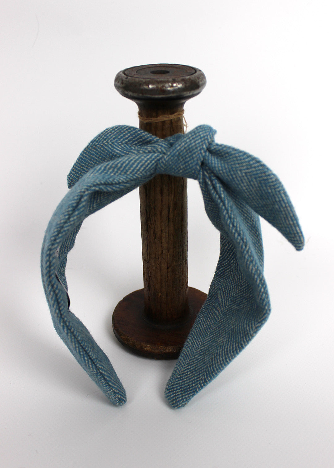 Tweed headband with bow. Scottish Textiles Showcase.