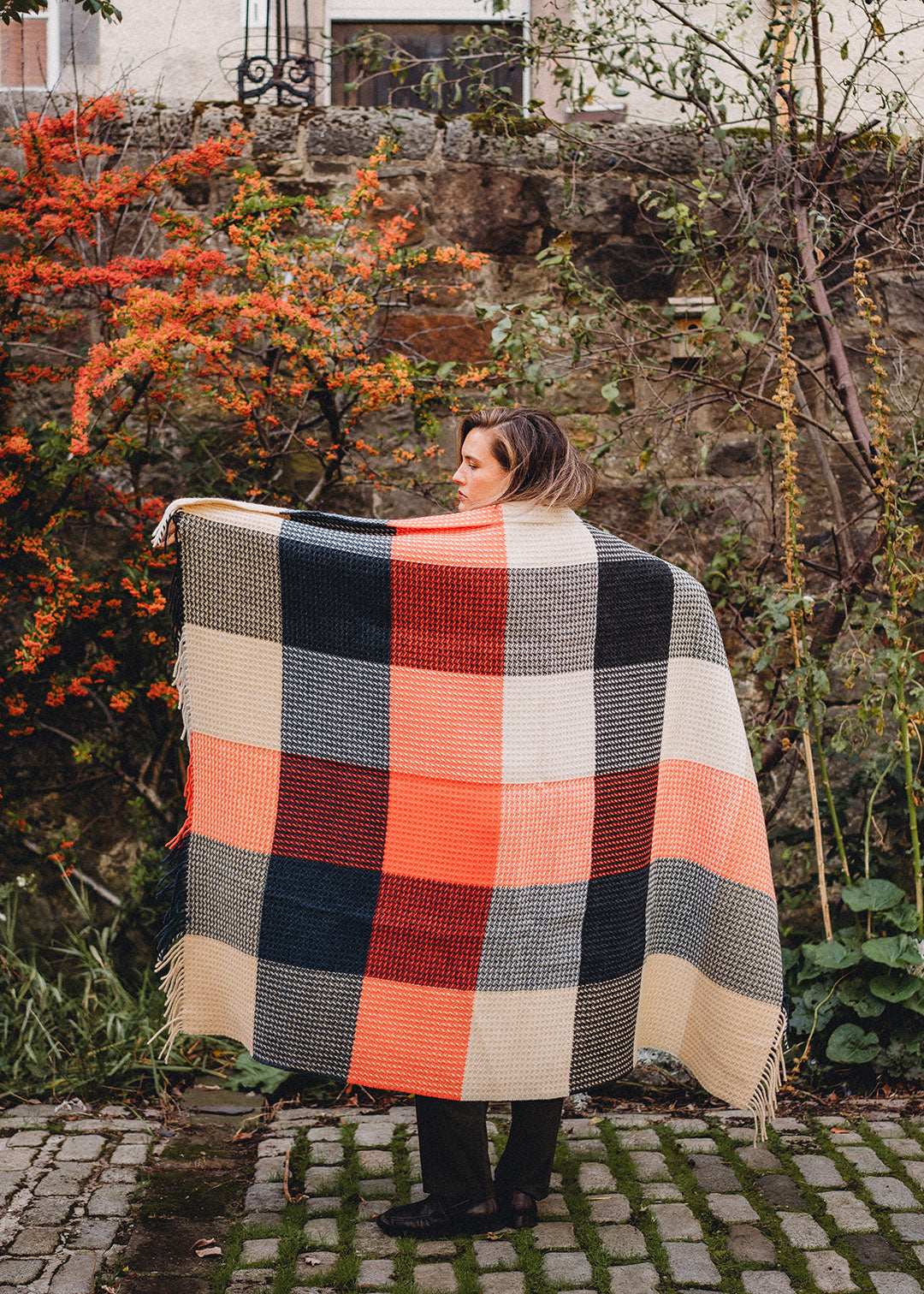 Waffle Patchwork Blanket Dune