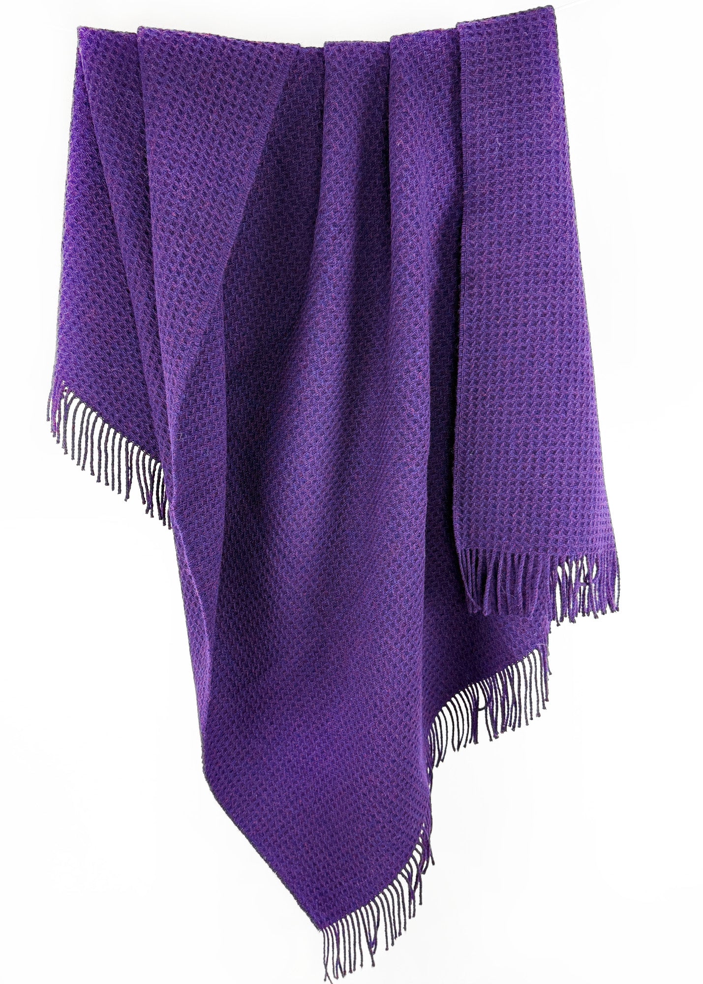 Waffle Throw Purple