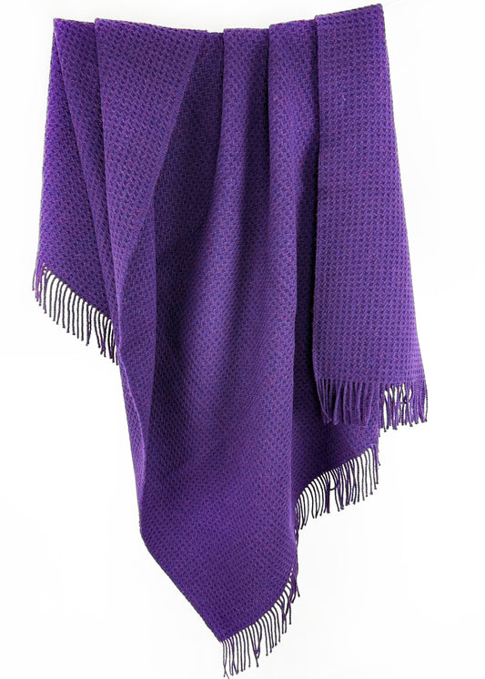 Waffle Throw Purple