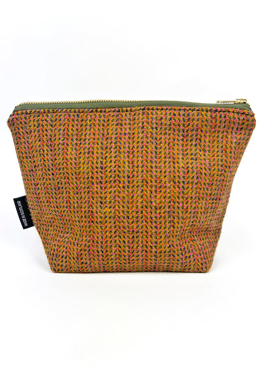 Wildflower Harris Tweed Zip Bag Large