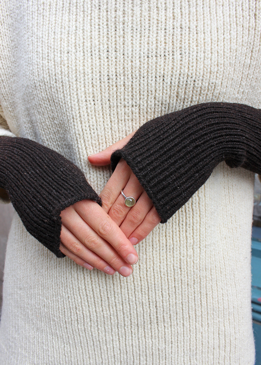 Wrist Warmers Shetland Black