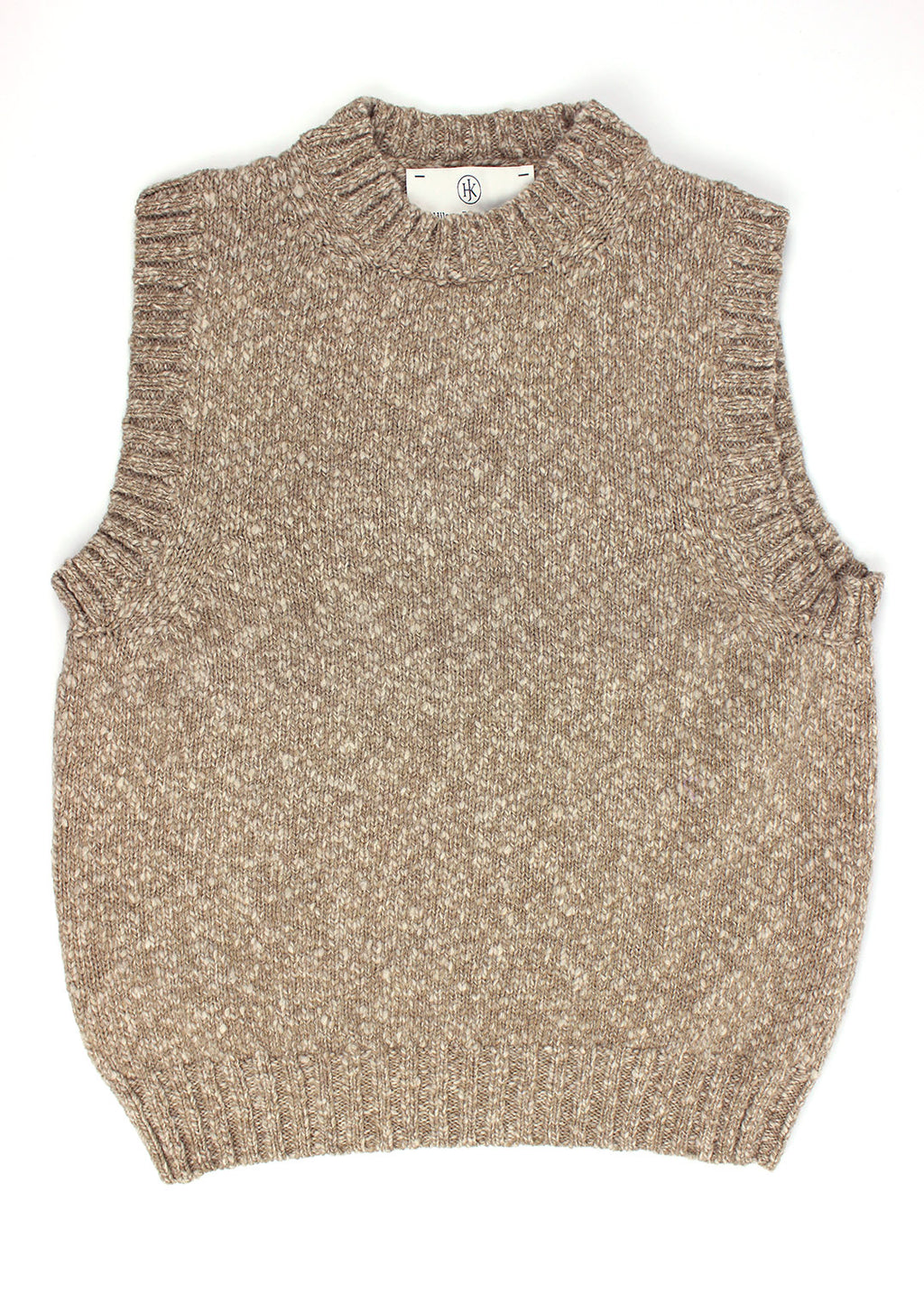 Ailsa Lambswool Vest Fawn
