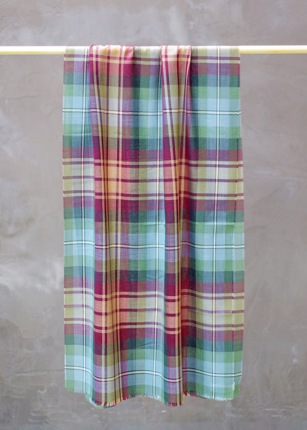 Super fine merino wool stole in the Auld Scotland tartan