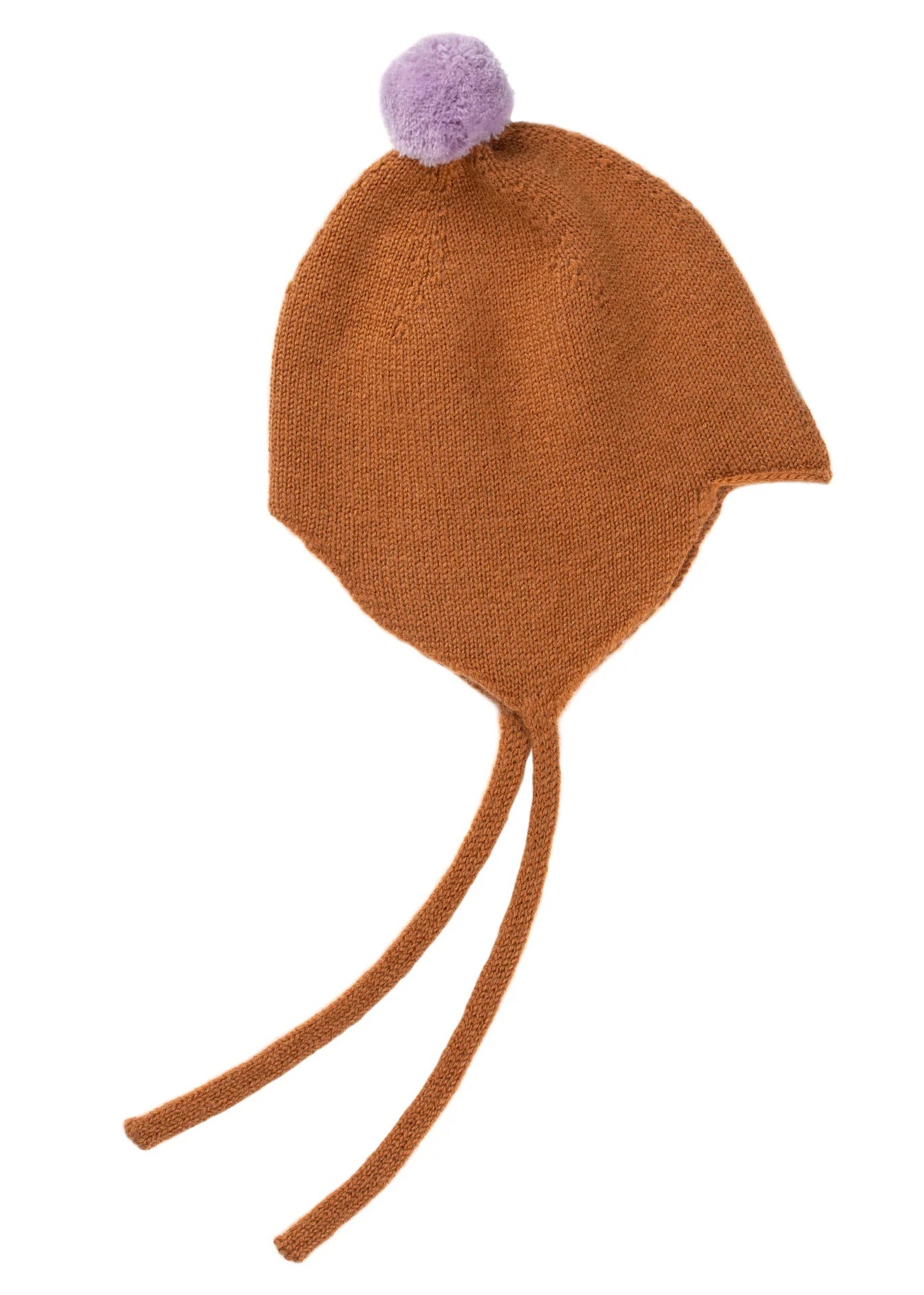 Cashmere Baby Bonnet Toffee