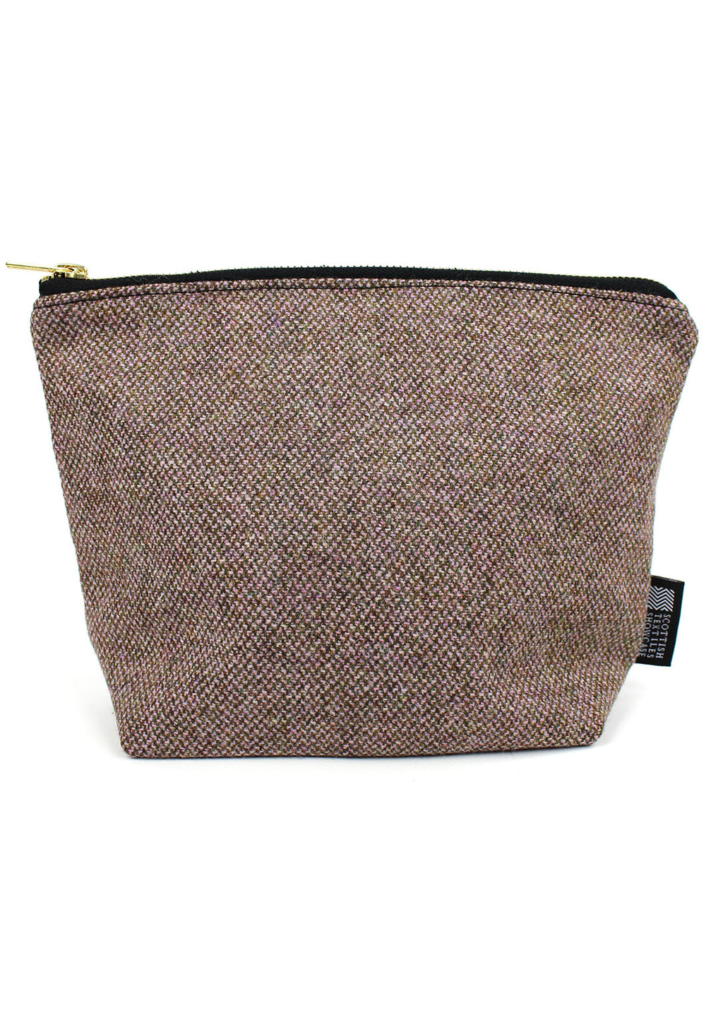 Borders Tweed Zip Bag Large