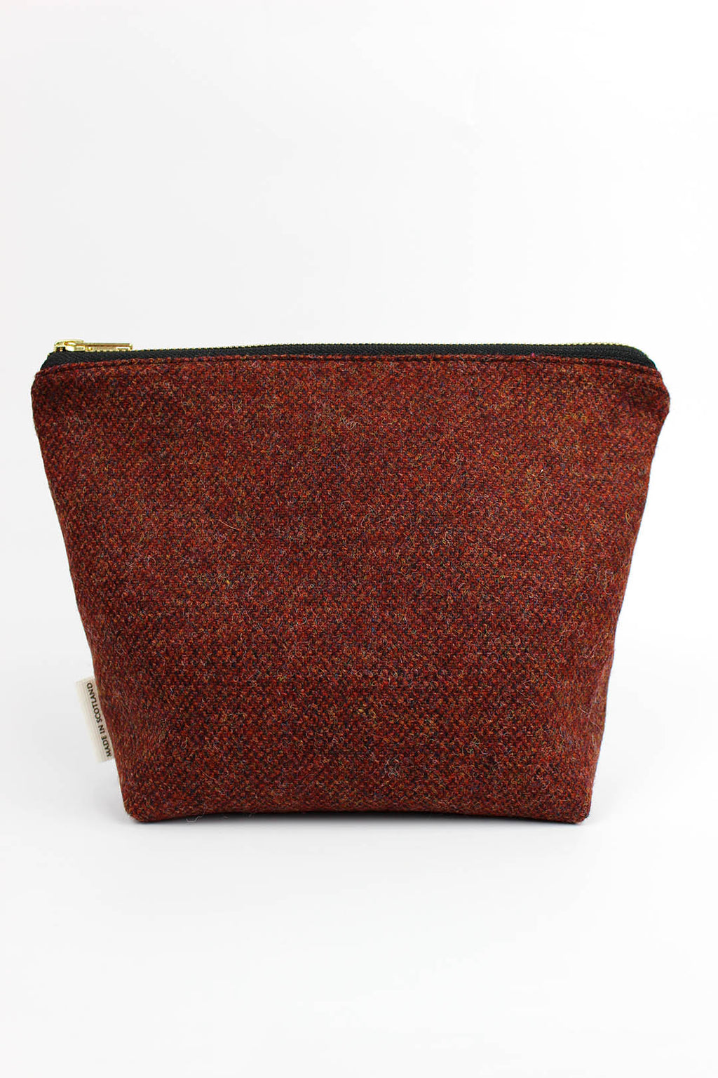 Borders Tweed Zip Bag Large