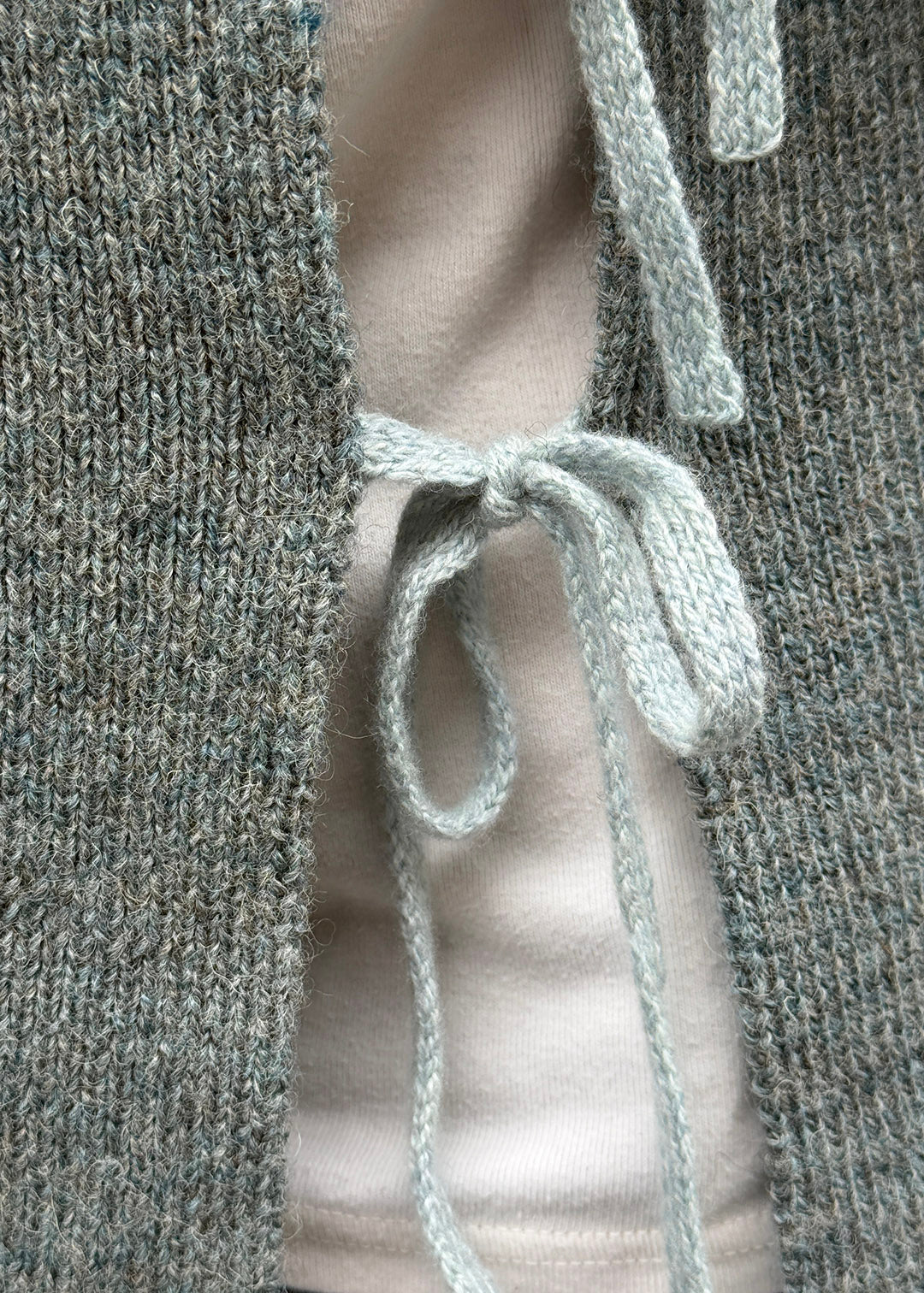 British Wool Tie Vest Haar