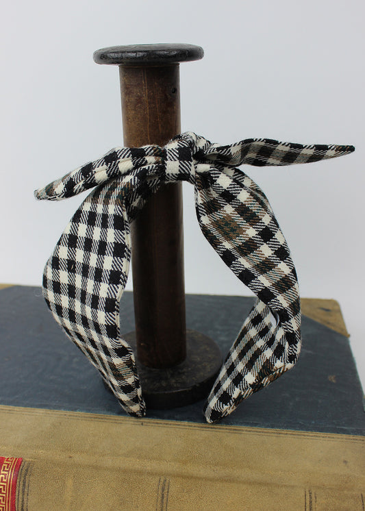 Tartan Bow Headband