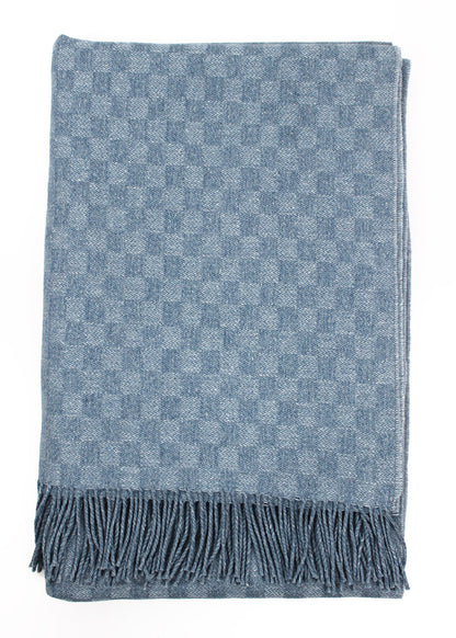 Forget Me Not Wool Cotton Throw