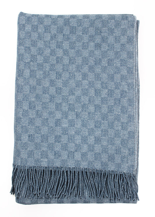 Forget Me Not Wool Cotton Throw