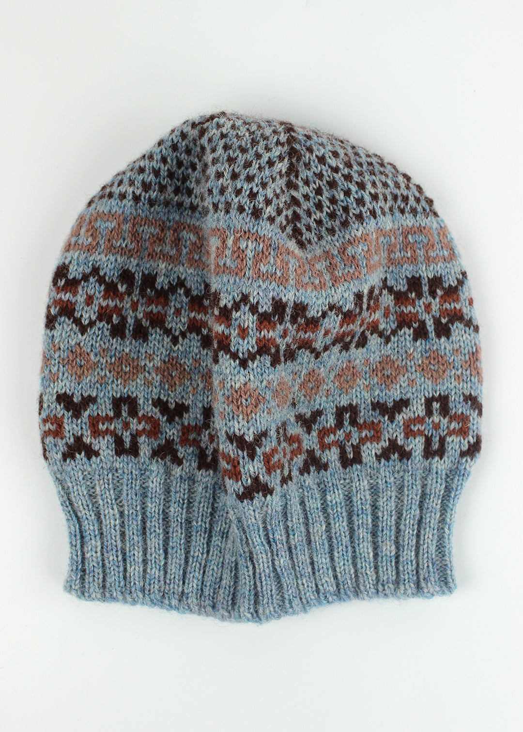 Shetland Fair Isle Hat Blue