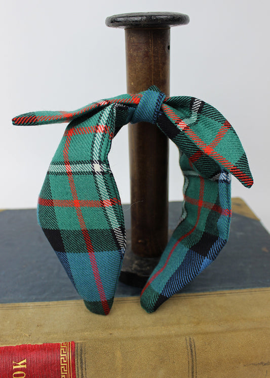 Tartan Bow Headband