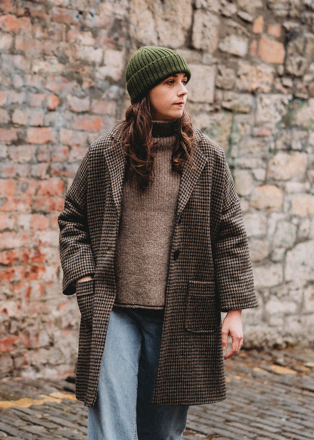 Harris Tweed Fiona Coat Cairn Houndstooth