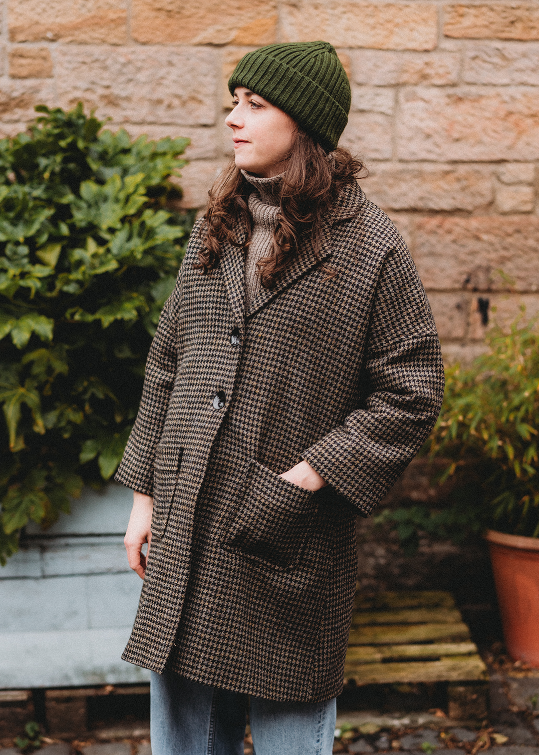 Harris Tweed Fiona Coat Cairn Houndstooth