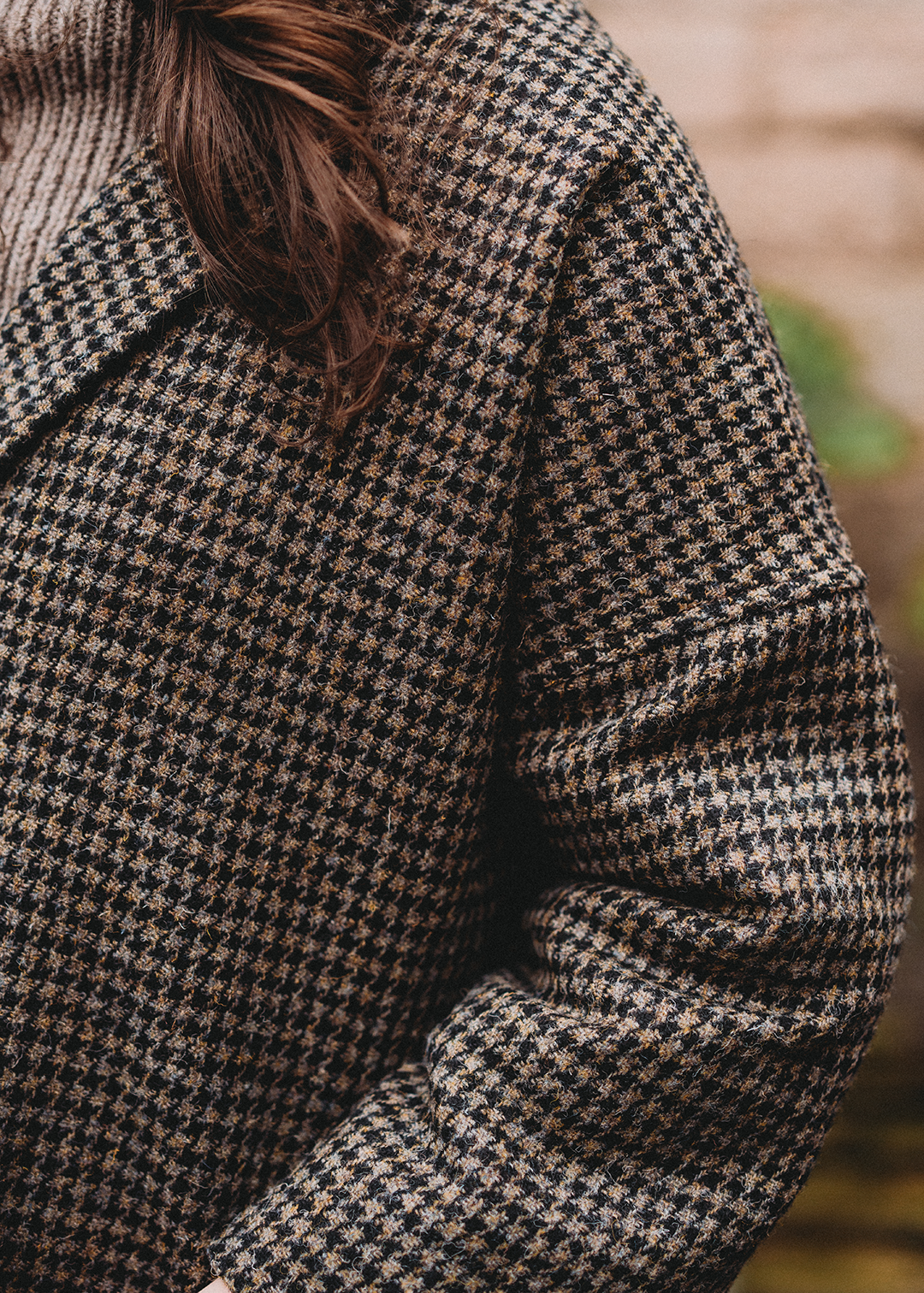 Harris Tweed Fiona Coat Cairn Houndstooth