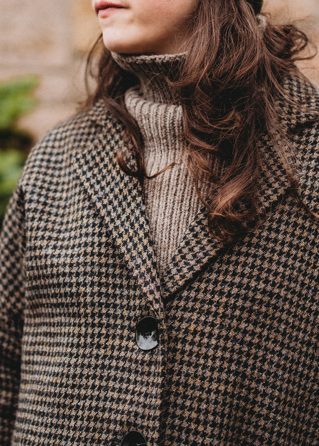Harris Tweed Fiona Coat Cairn Houndstooth