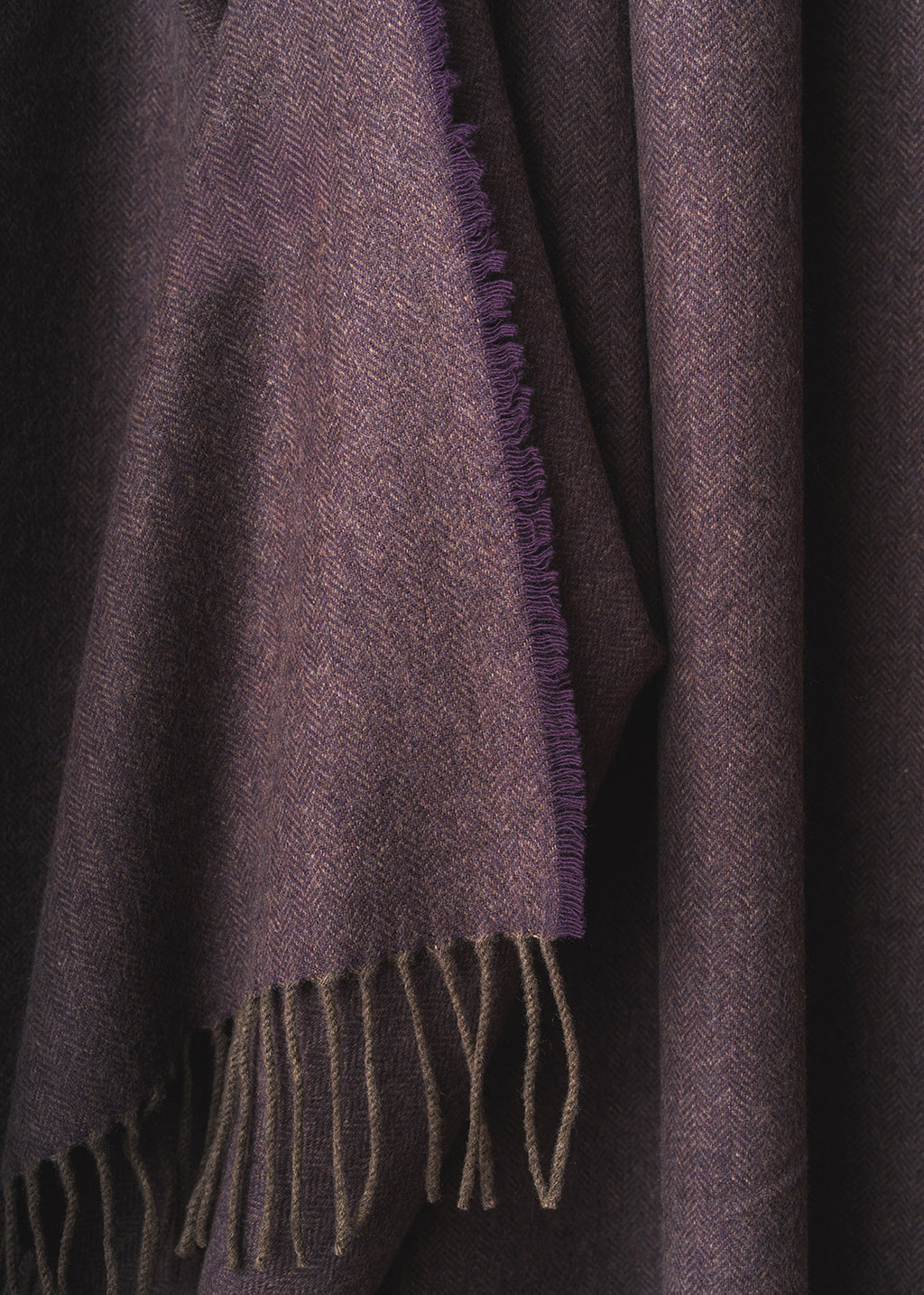 Heather Cashmere Throw
