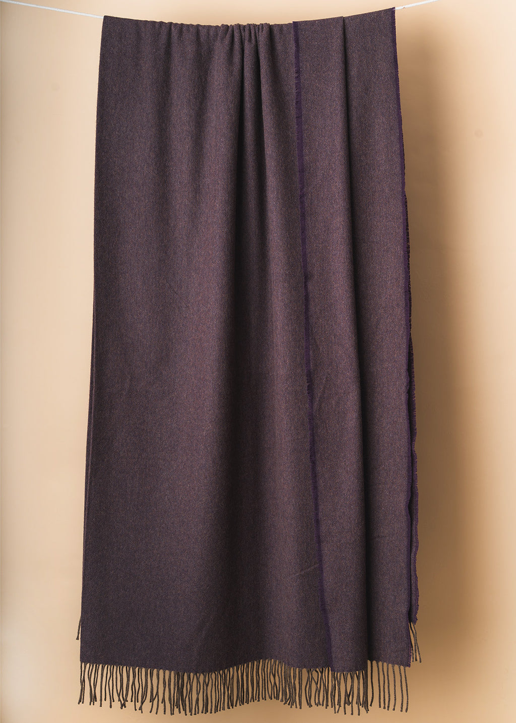 Heather Cashmere Throw