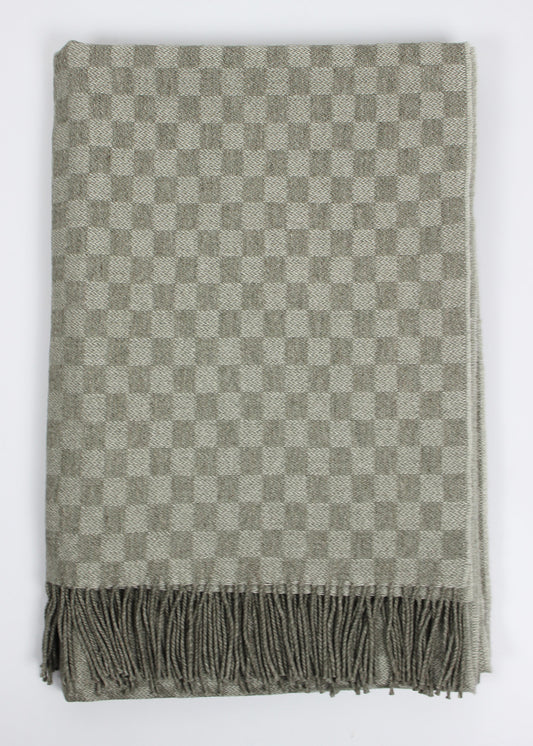 Hellebore Wool Cotton Throw