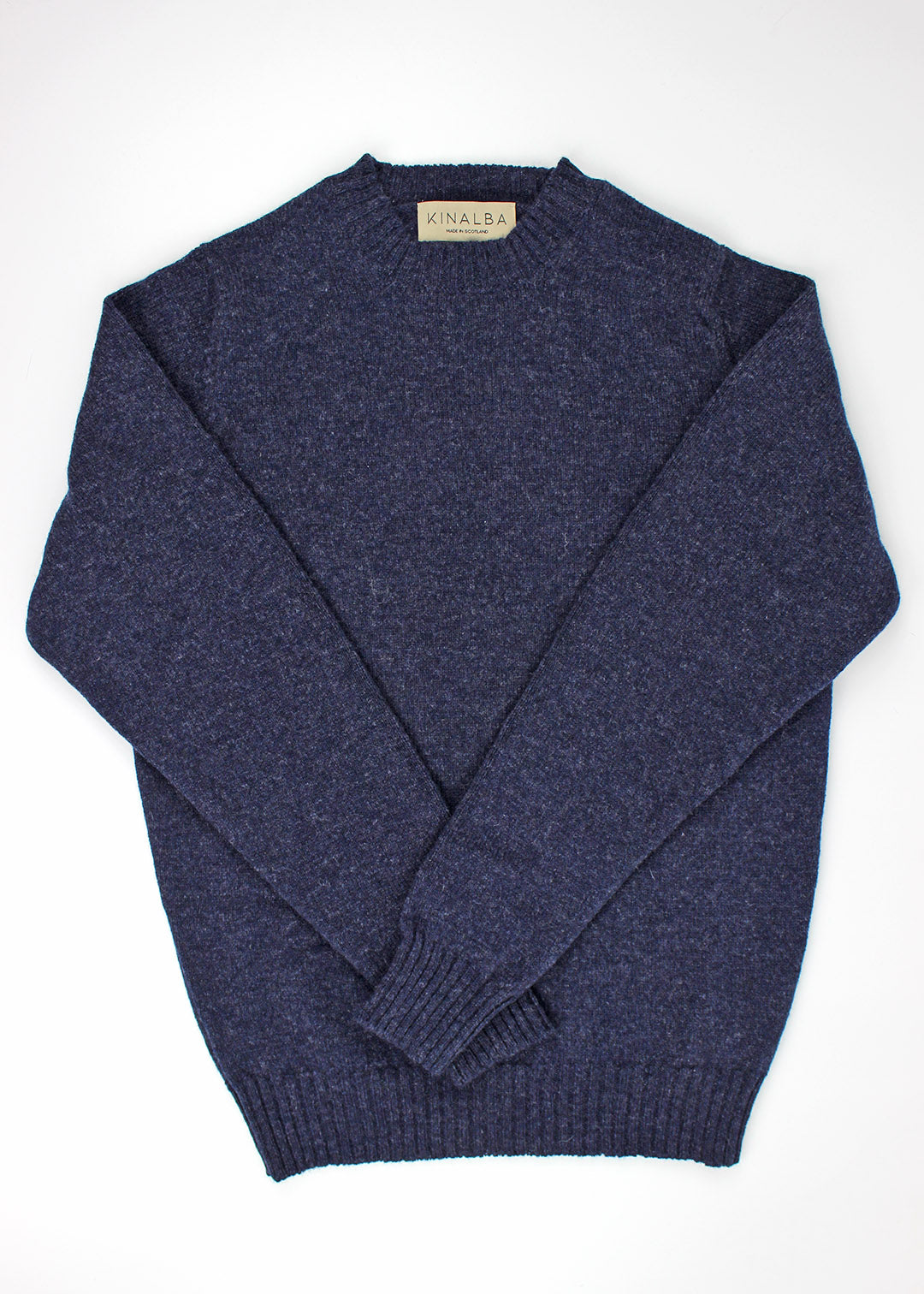 Lambswool Crew Neck Jumper Indigo