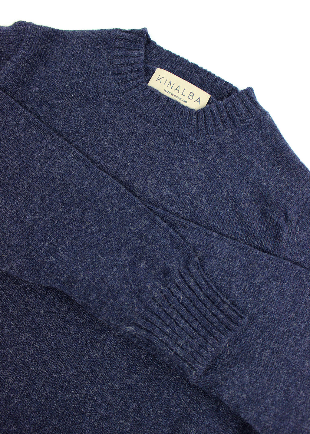 Lambswool Crew Neck Jumper Indigo