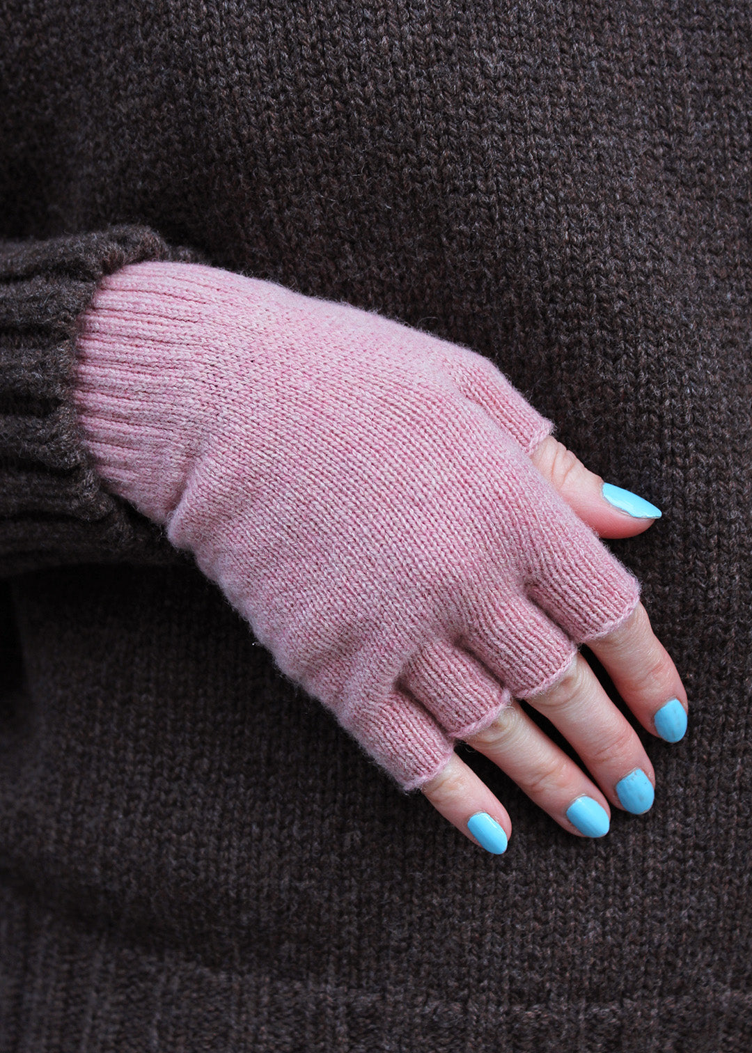 Iona Fingerless Gloves Calamine