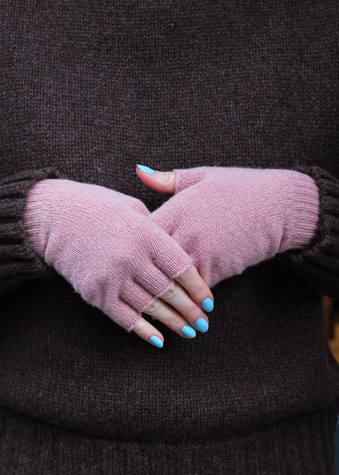 Iona Fingerless Gloves Calamine