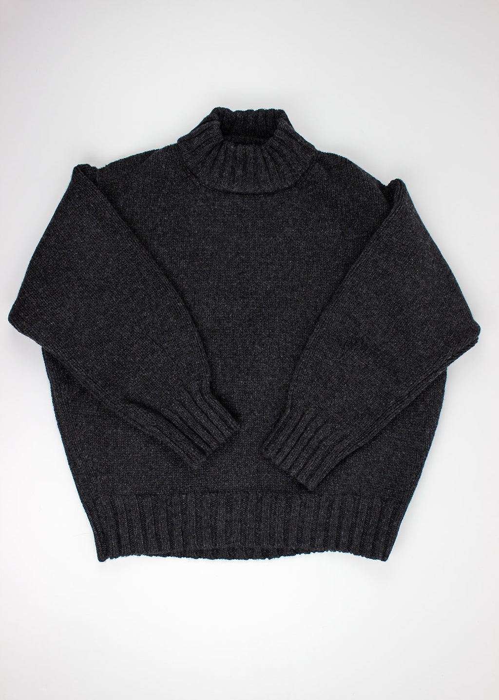 Lochleven Lambswool Jumper Charcoal