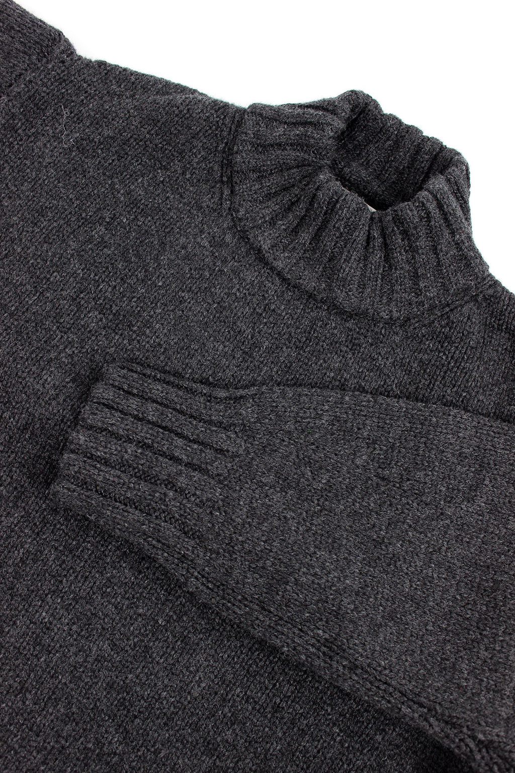 Lochleven Lambswool Jumper Charcoal