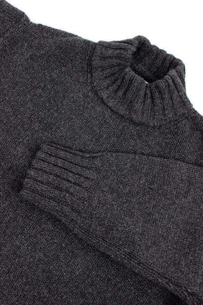 Lochleven Lambswool Jumper Charcoal