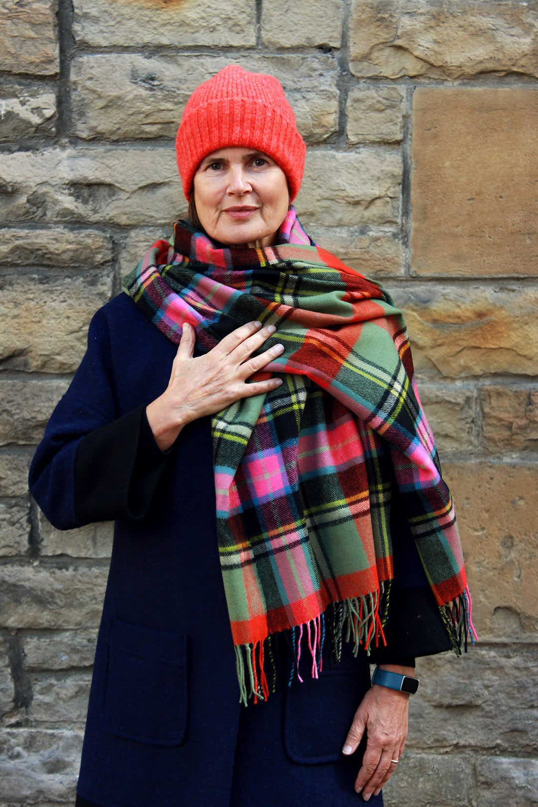 Tartan Blanket Stole in Bruce of Kinnaird. Scottish Textiles Showcase.