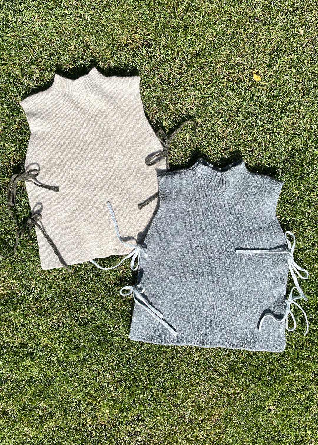 British Wool Tie Vest Haar