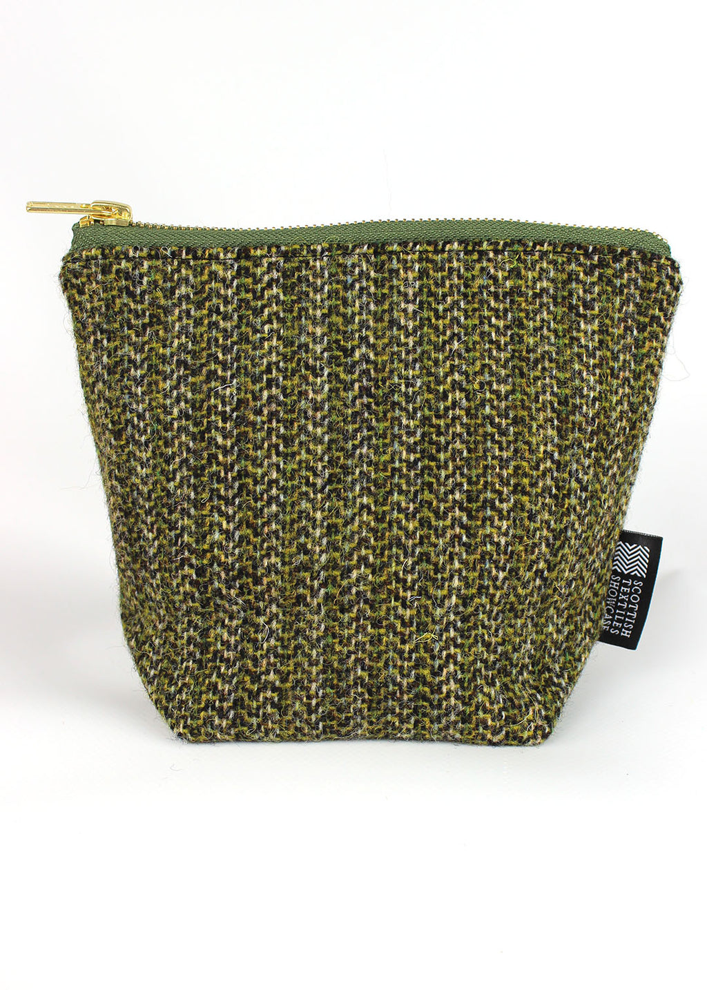 Olive Harris Tweed Zip Bag Small