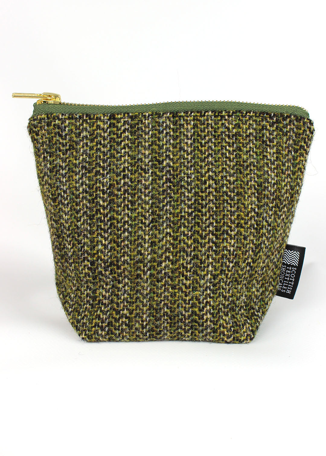 Olive Harris Tweed Zip Bag Small