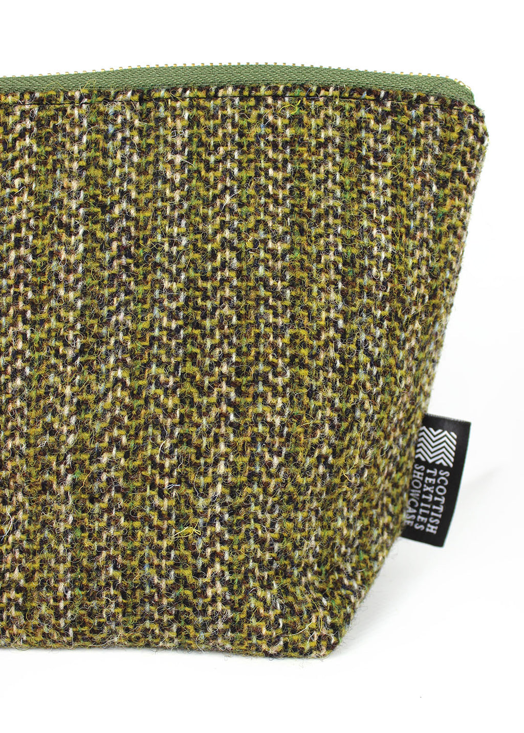Olive Harris Tweed Zip Bag Small