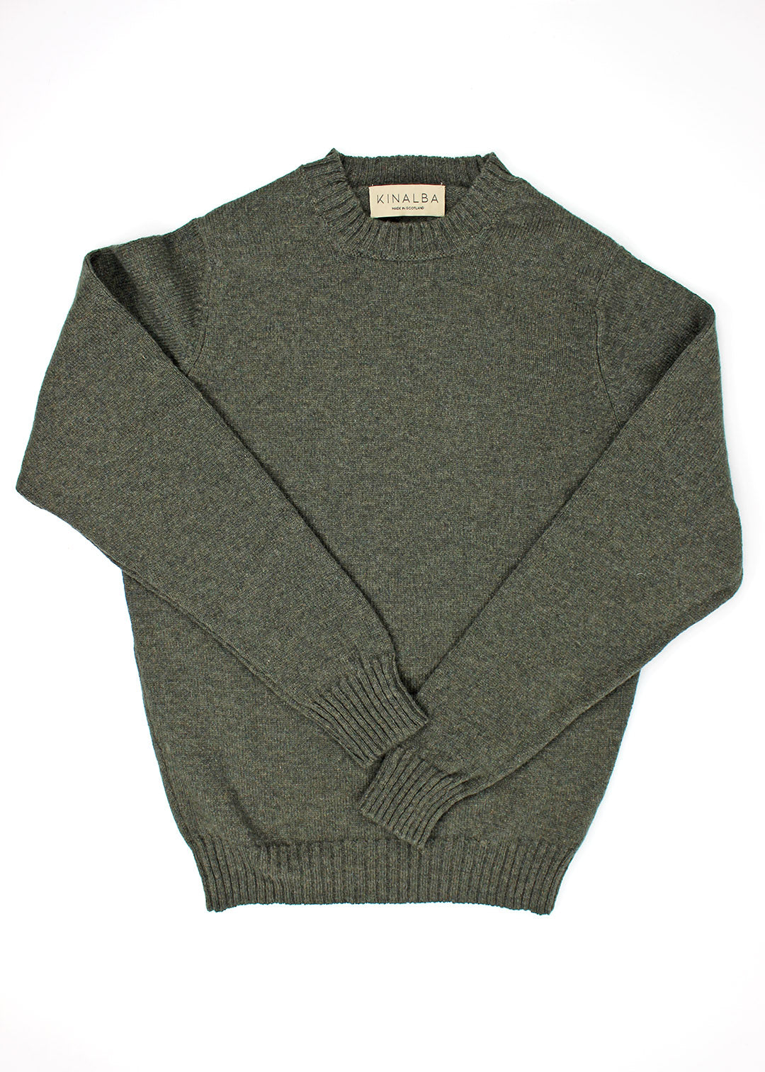Lambswool Crew Neck Jumper Seaweed