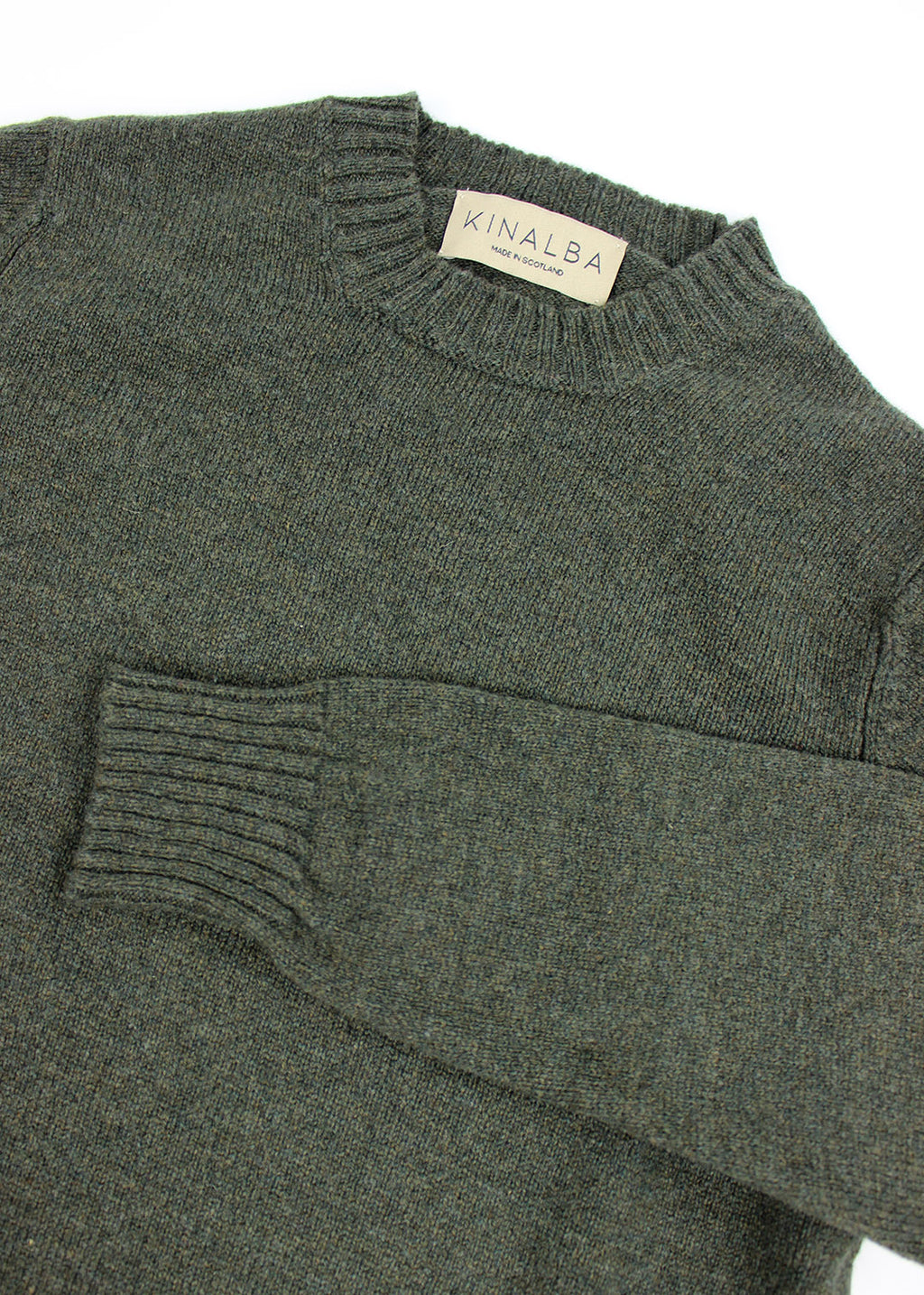 Lambswool Crew Neck Jumper Seaweed