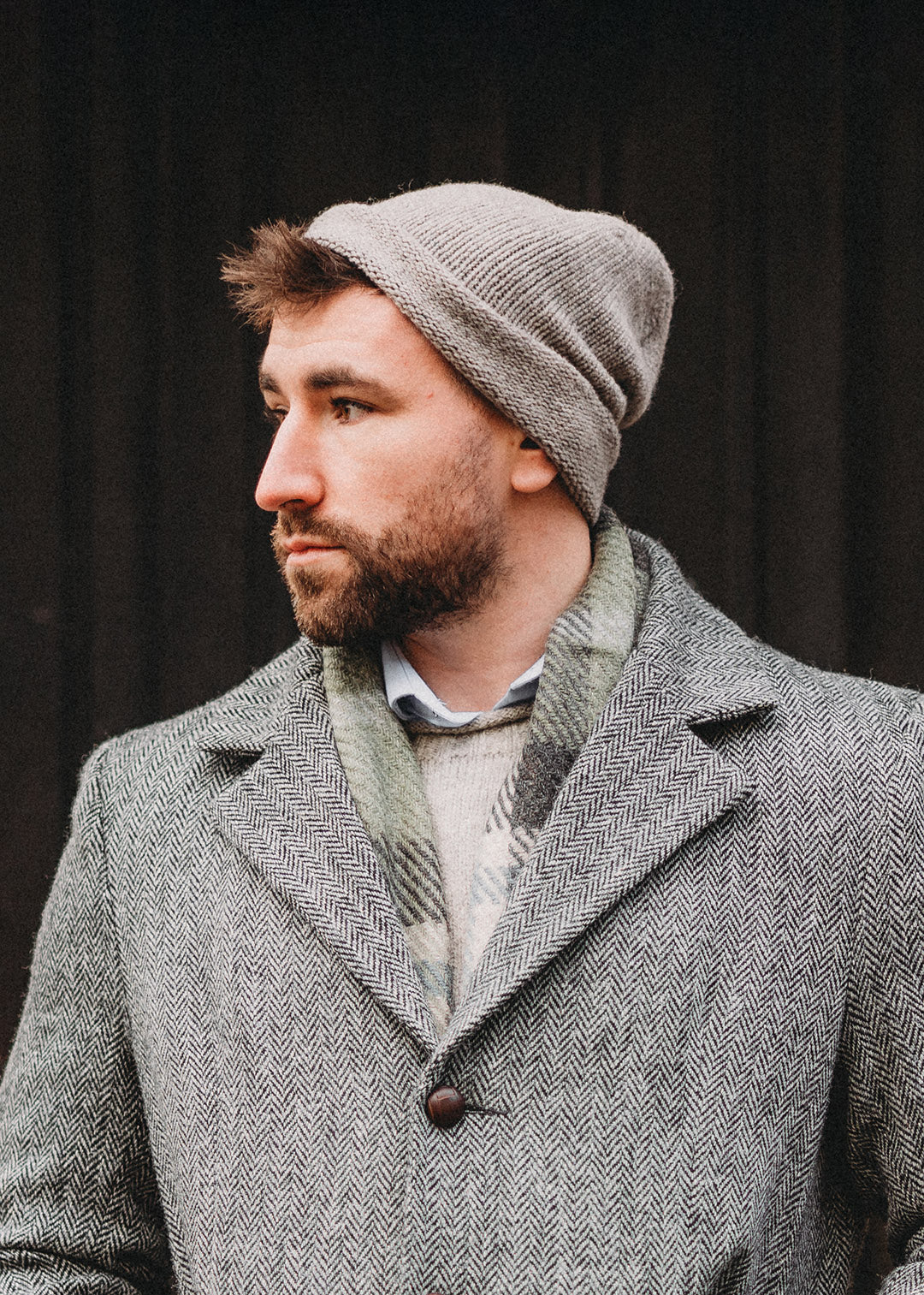 Shepherd's Hat Natural Grey