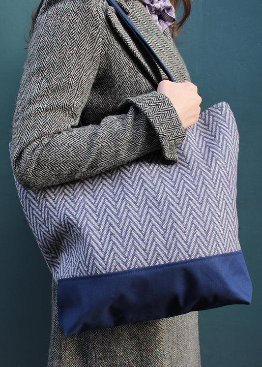 These pure wool shopper bags have been exclusively made for our shop using quality 100% wool, woven in Scotland.