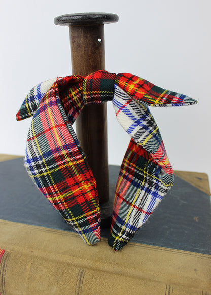 Tartan Bow Headband