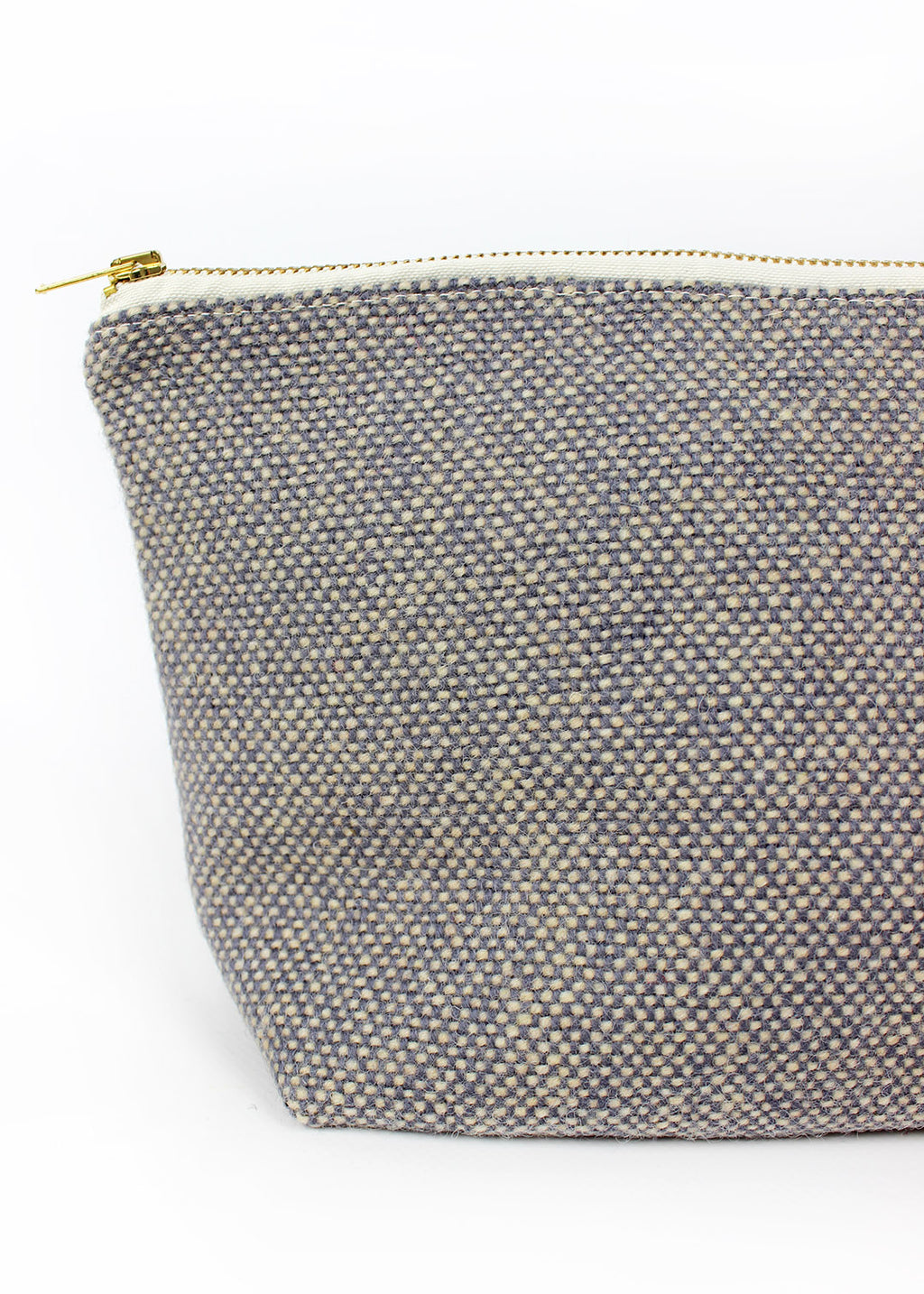 Lilac Tweed Zip Bag Medium