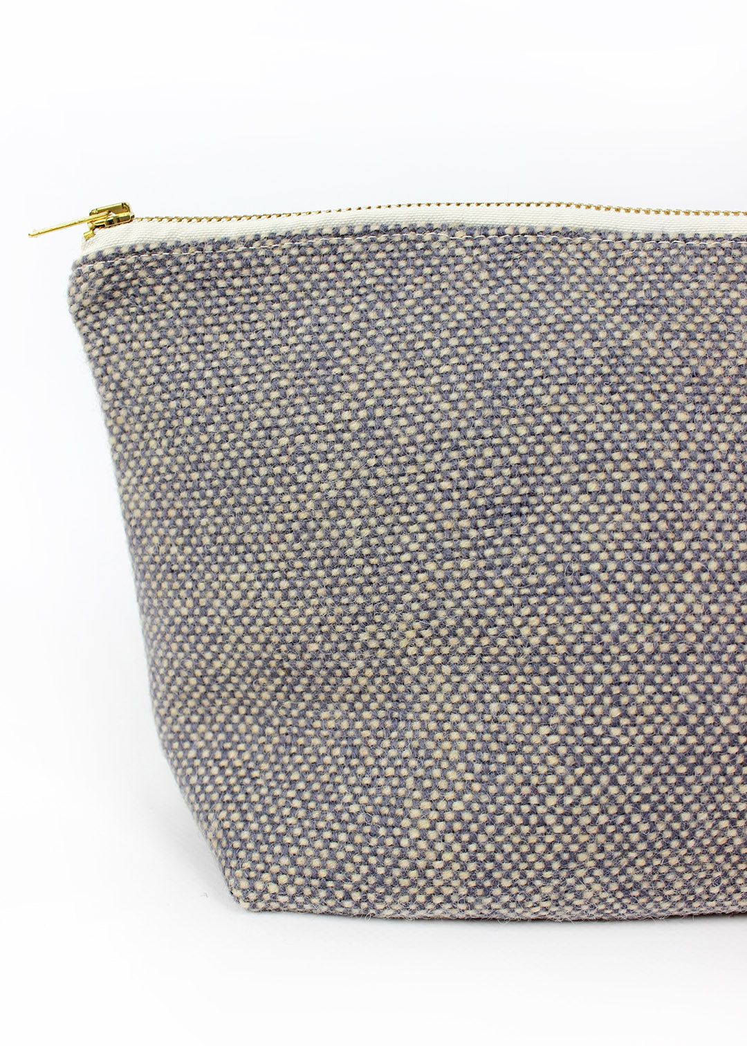 Lilac Tweed Zip Bag Medium