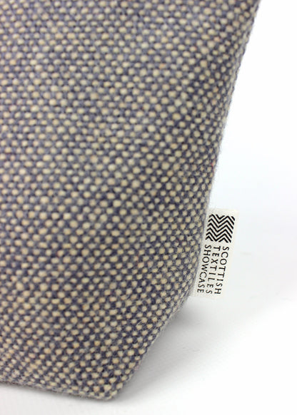 Lilac Tweed Zip Bag Medium