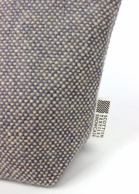 Lilac Tweed Zip Bag Medium