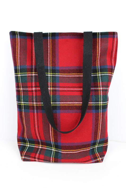 Tote bag in Stewart Royal tartan. Scottish Textiles Showcase.