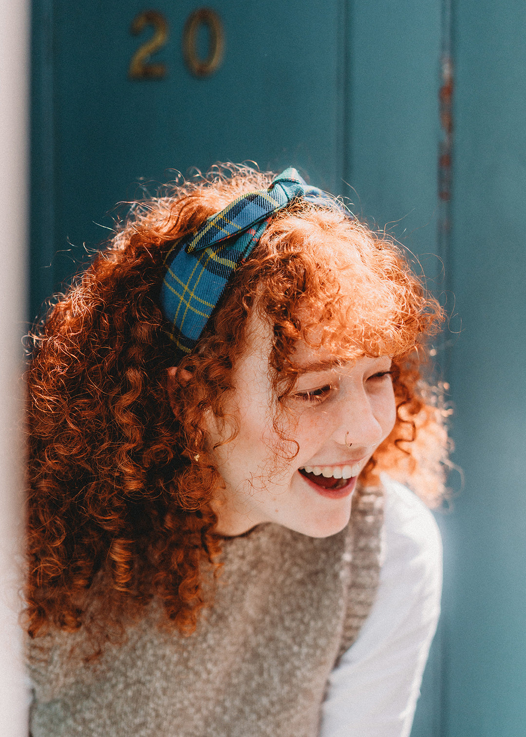 Tartan Bow Headband