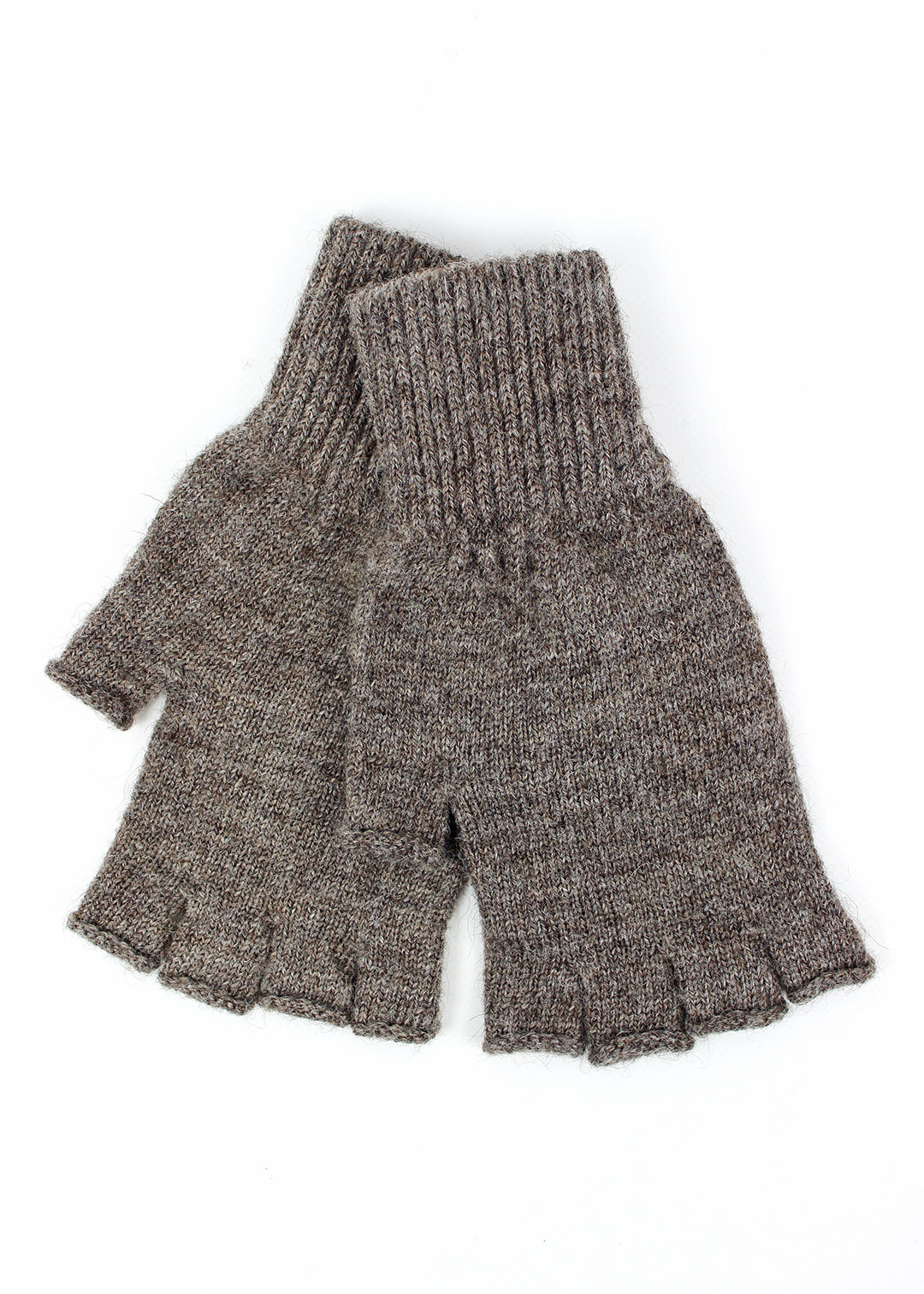 Weir Fingerless Gloves Grey Marl