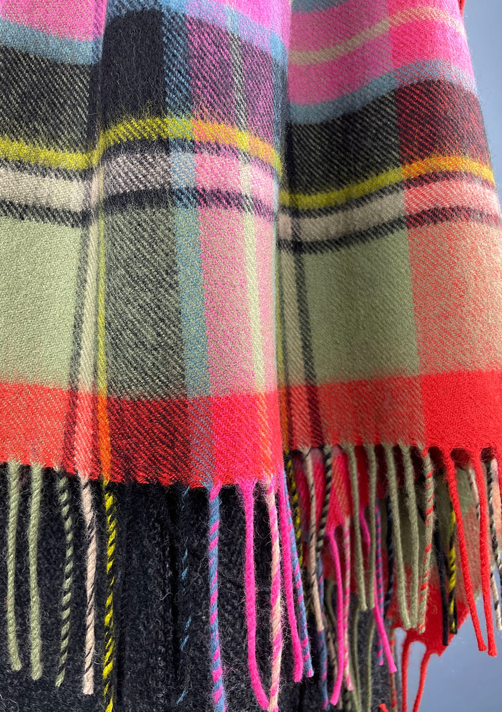 Tartan Blanket Stole in Bruce of Kinnaird. Scottish Textiles Showcase.